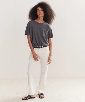 Thermal Regulating Fabric High Neckline Vintage Pocket Tee