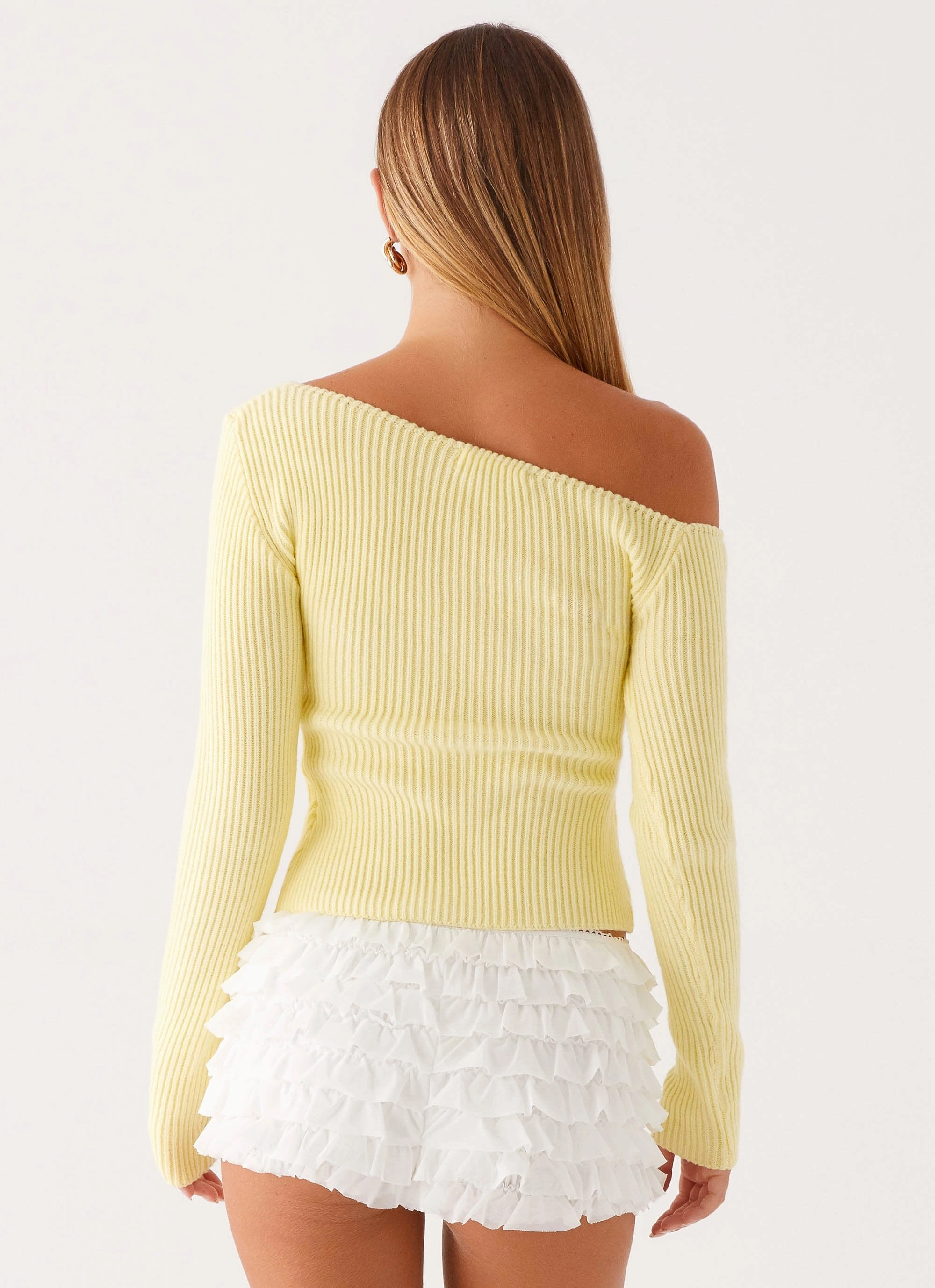 Waverly Knit Top - Pastel Yellow AntiSnag Fabric