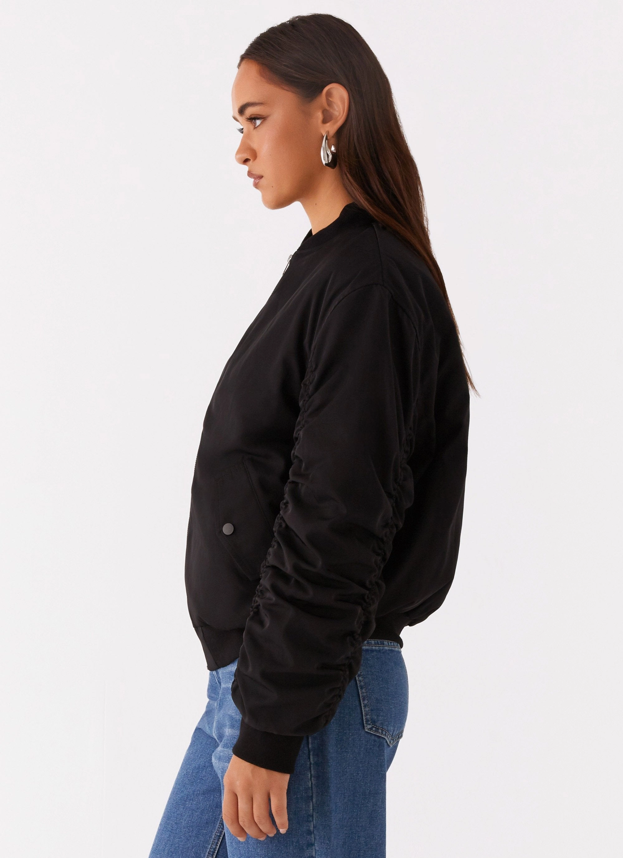 Webster Bomber Jacket - Black Weather Friendly Waterproof Design