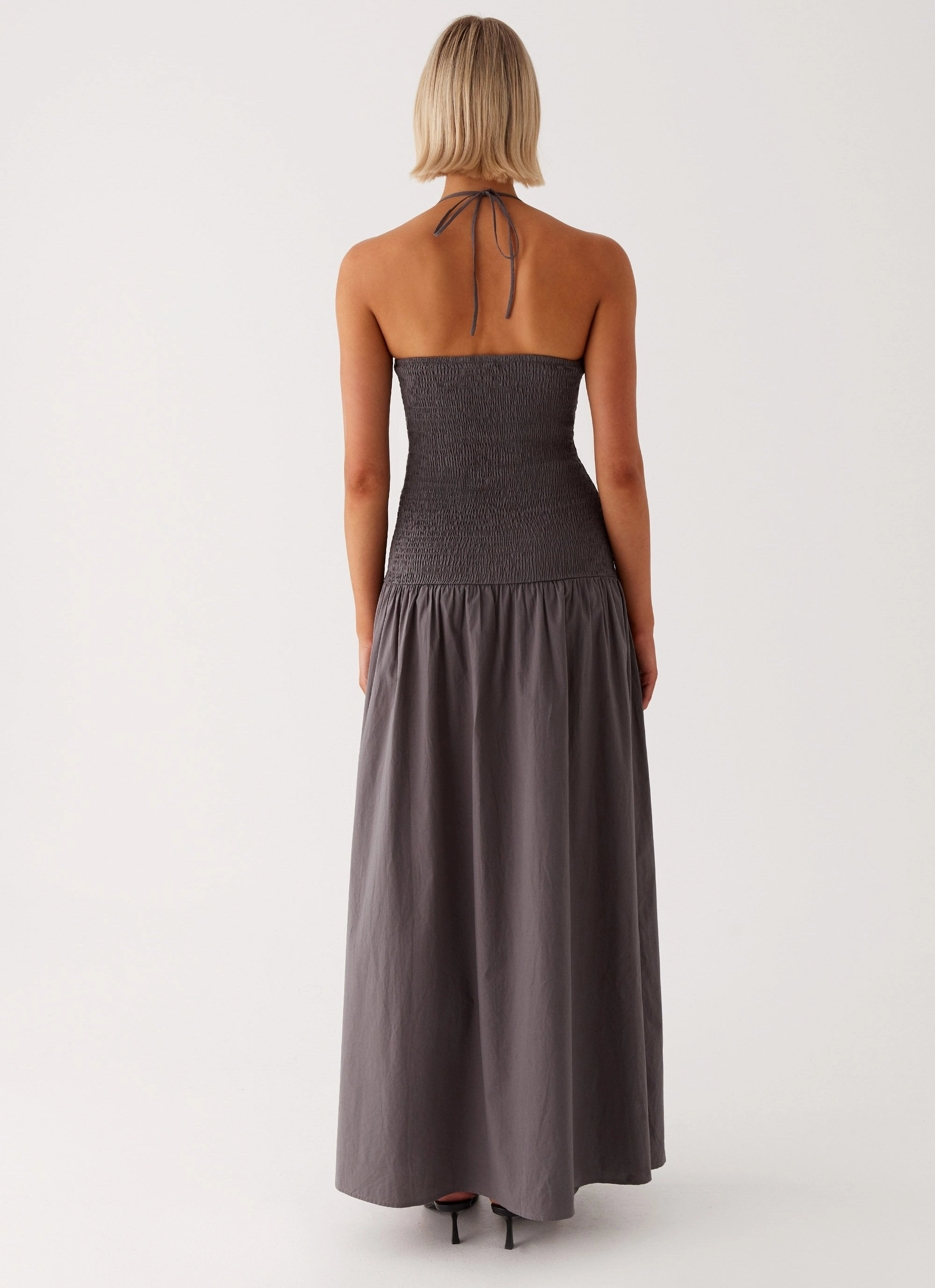 Zahra Maxi Dress - Charcoal QuickDryTechnology