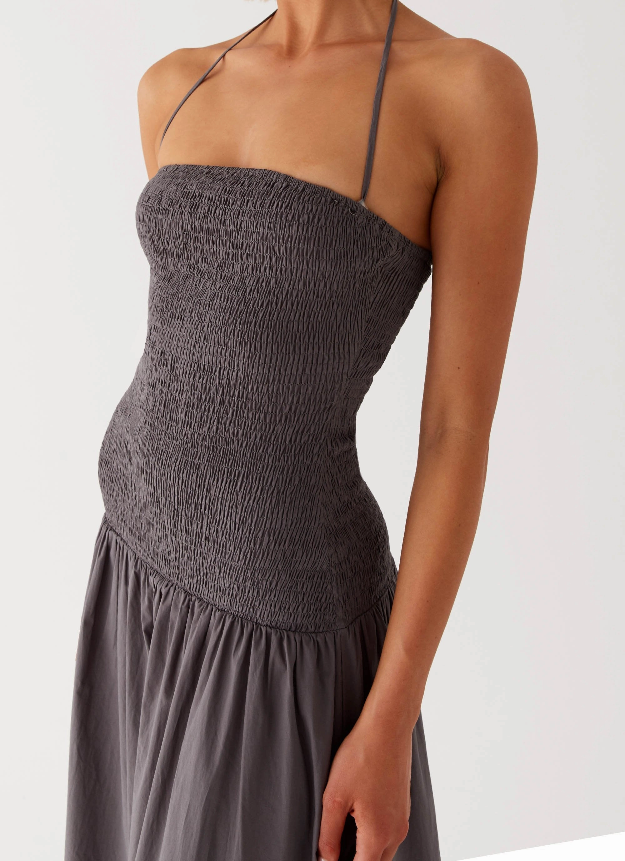 Zahra Maxi Dress - Charcoal Classic Touch