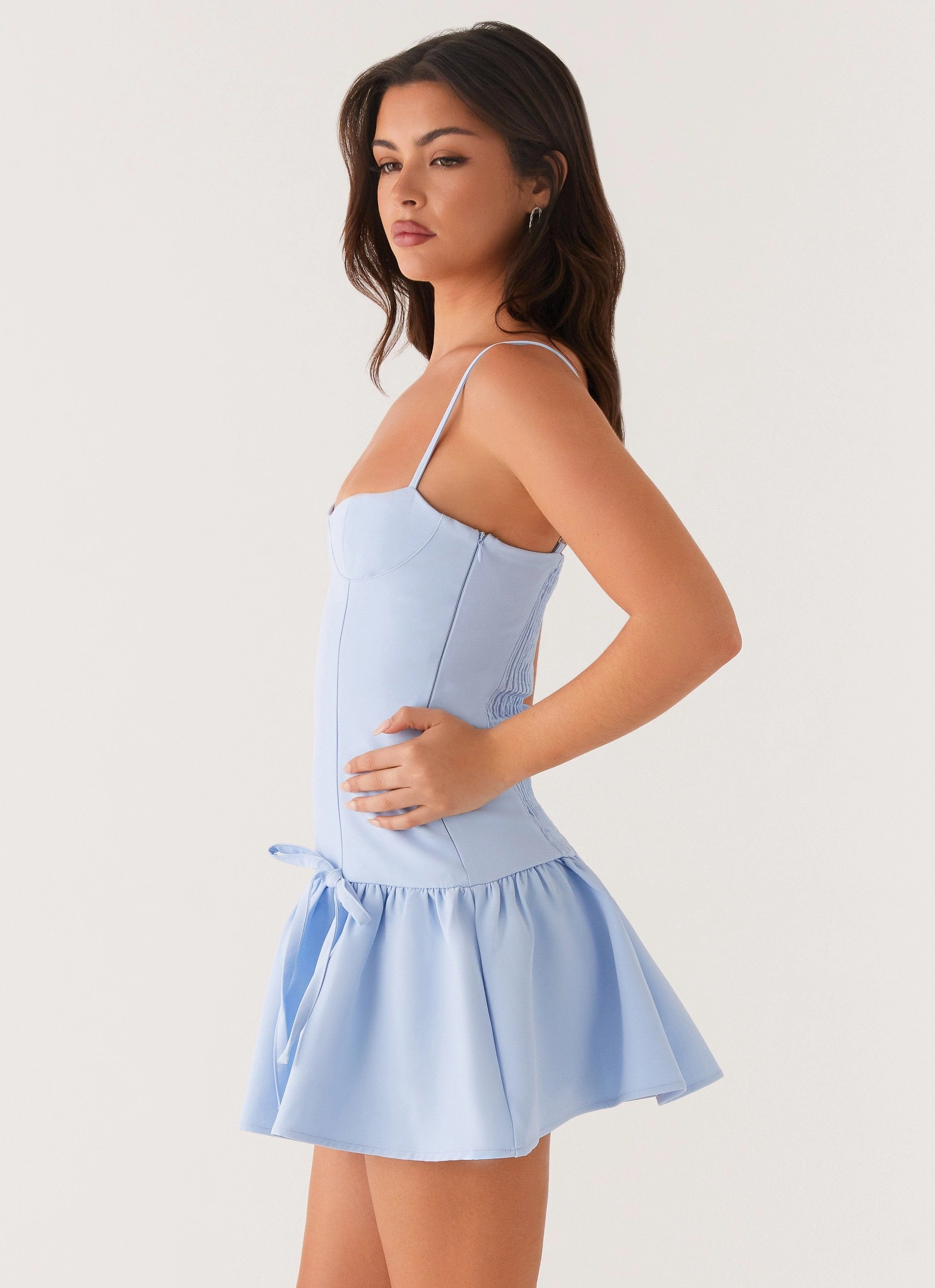Running Late Mini Dress - Blue Daily Go