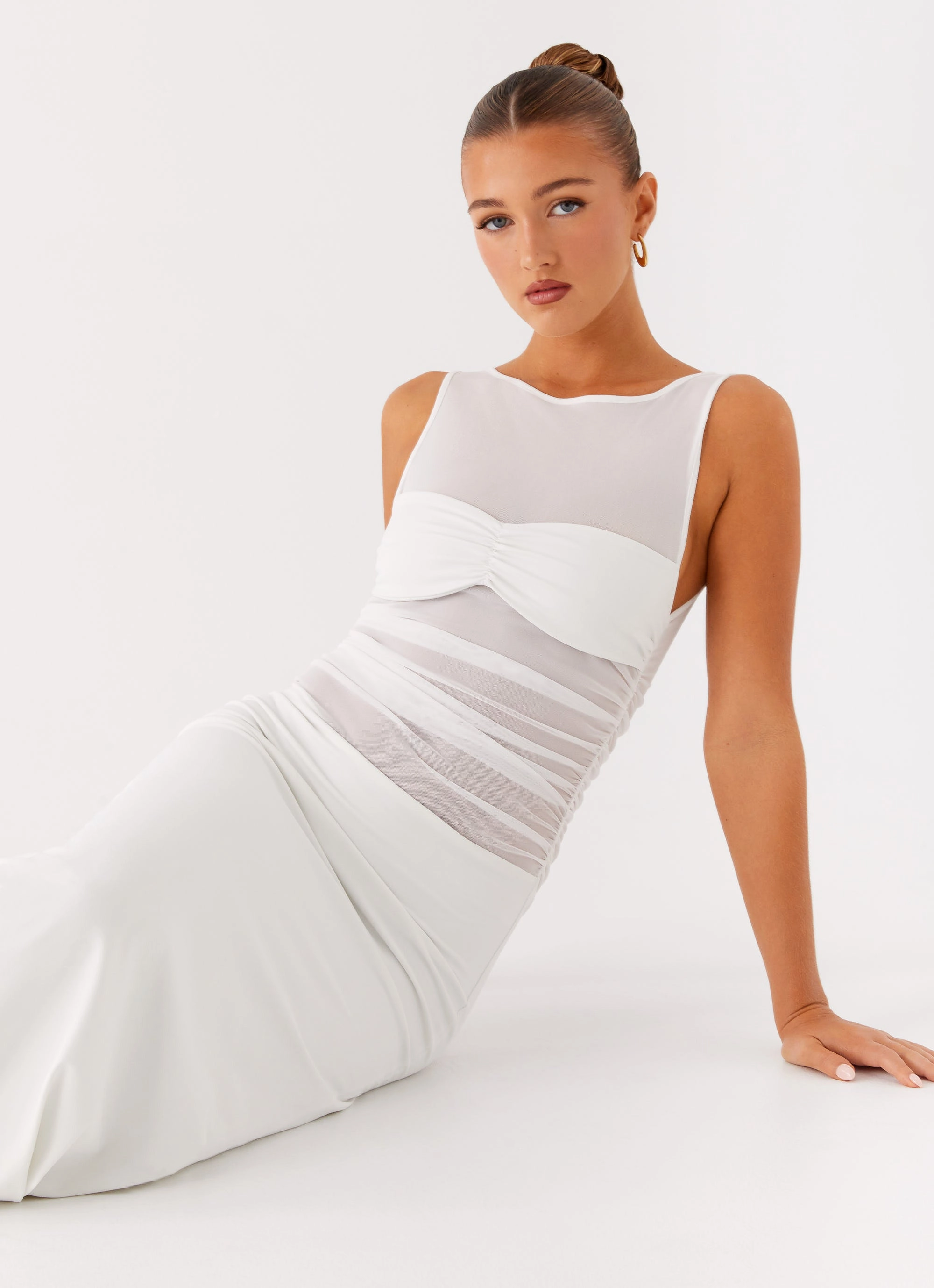 Wesley Maxi Dress - Ivory Smile Feel Versatile occasion dress