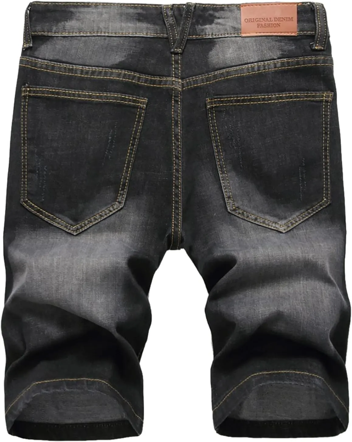 Western Ripped Straight Leg Distressed Stretchy Jeans for Mens Summer Fall Denim Pants Shorts Jeans Mens 2024 Y2K