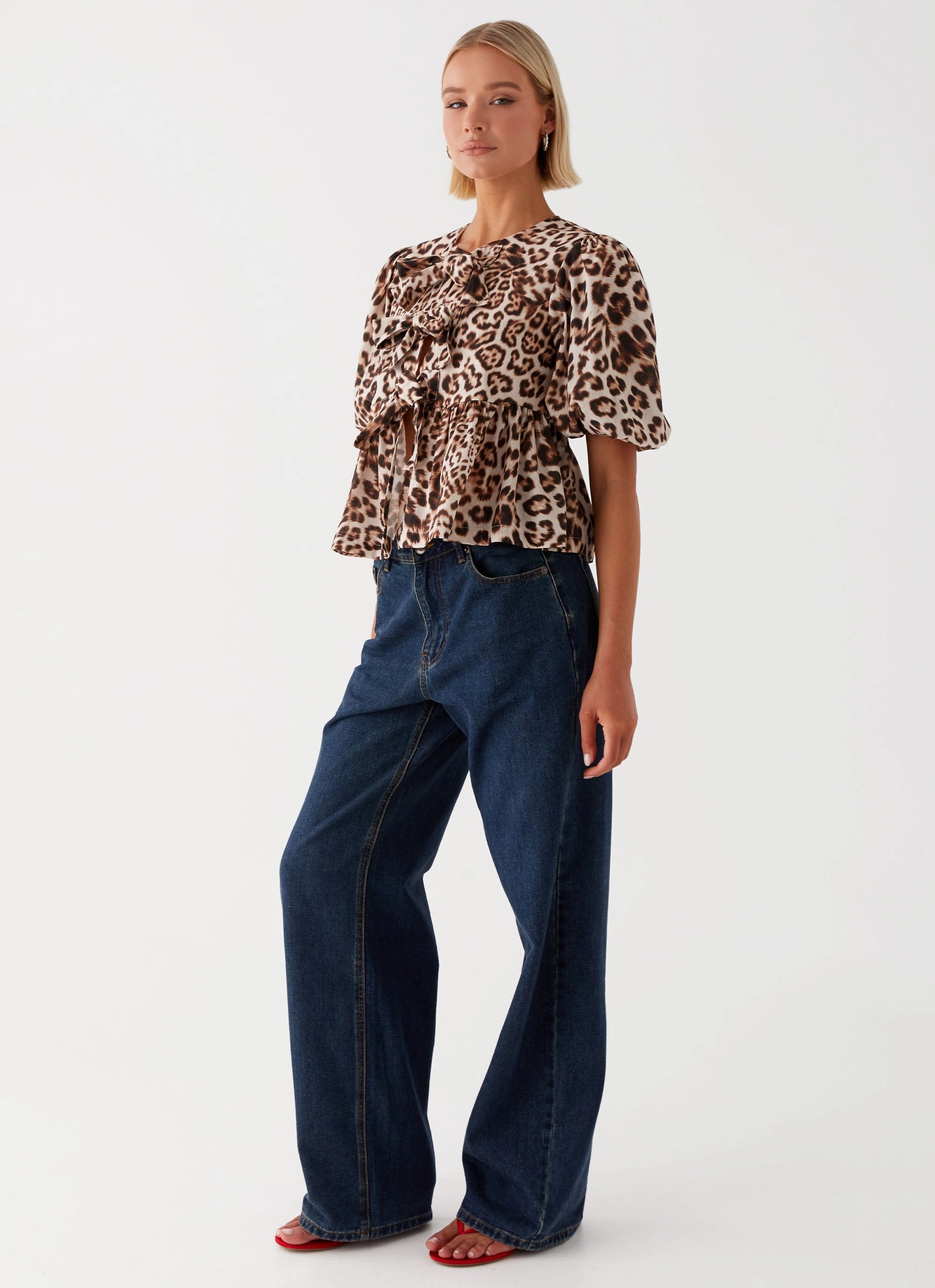 Western Wind Tie Top - Leopard Colorfast Dye Method OdorControl Technology