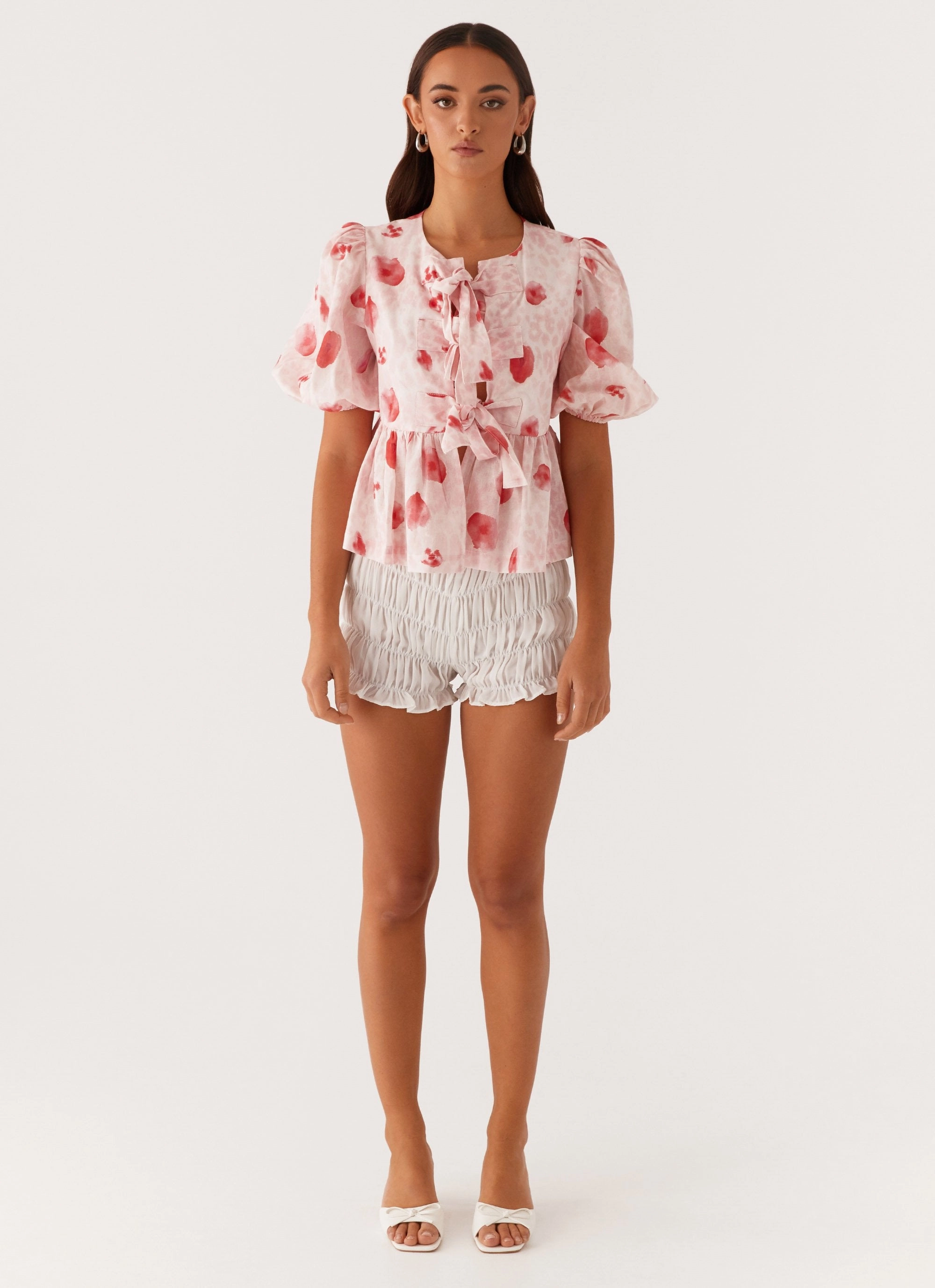 Western Wind Tie Top - Rose Leopard Moisture Control Lining MultipanelLayout