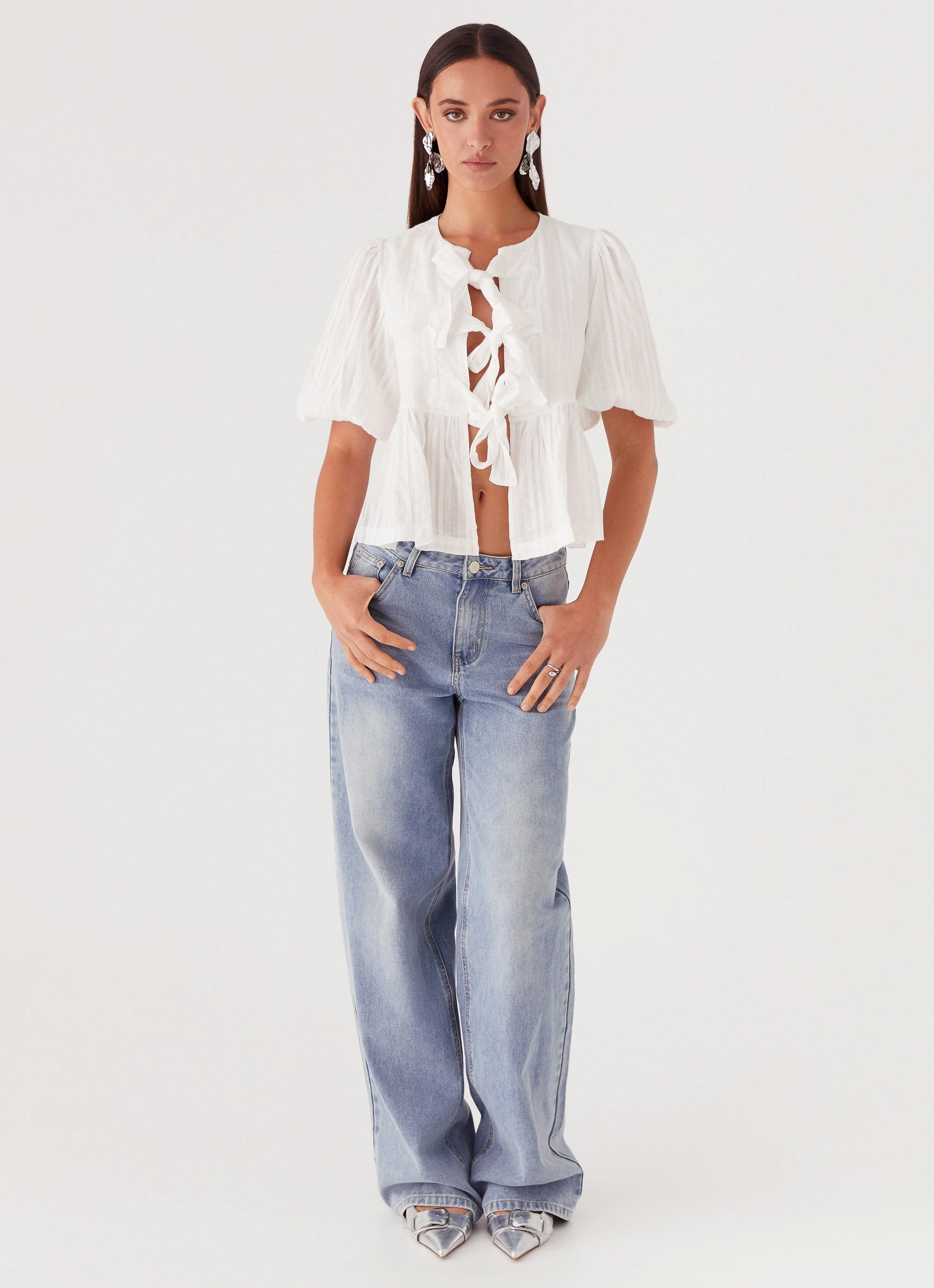 Western Wind Tie Top - White Reflective Accent Stripes Reflective Detailing