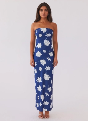 What I Want Maxi Dress - Navy Flora SmoothEdgeFinish