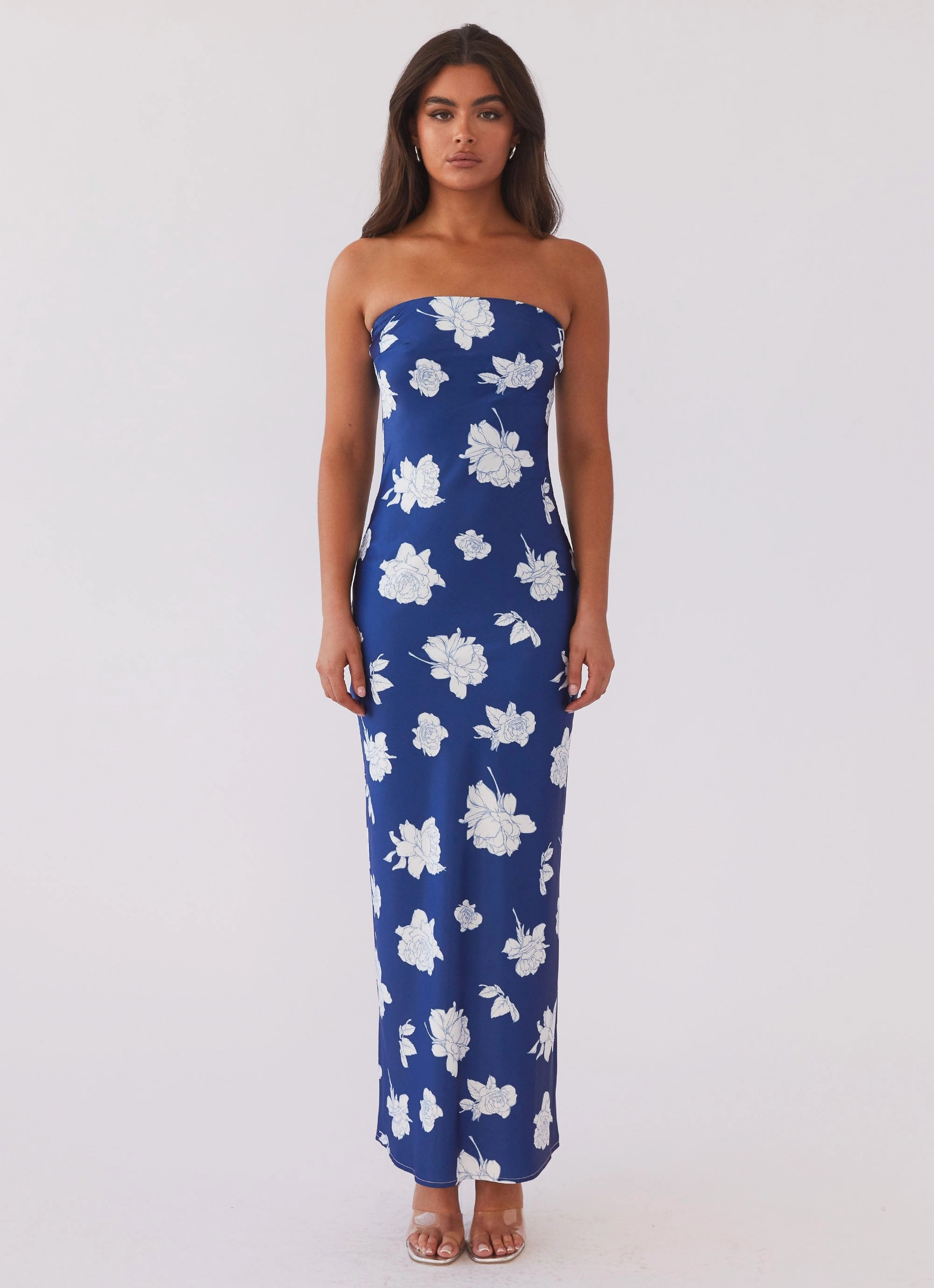 What I Want Maxi Dress - Navy Flora SmoothEdgeFinish