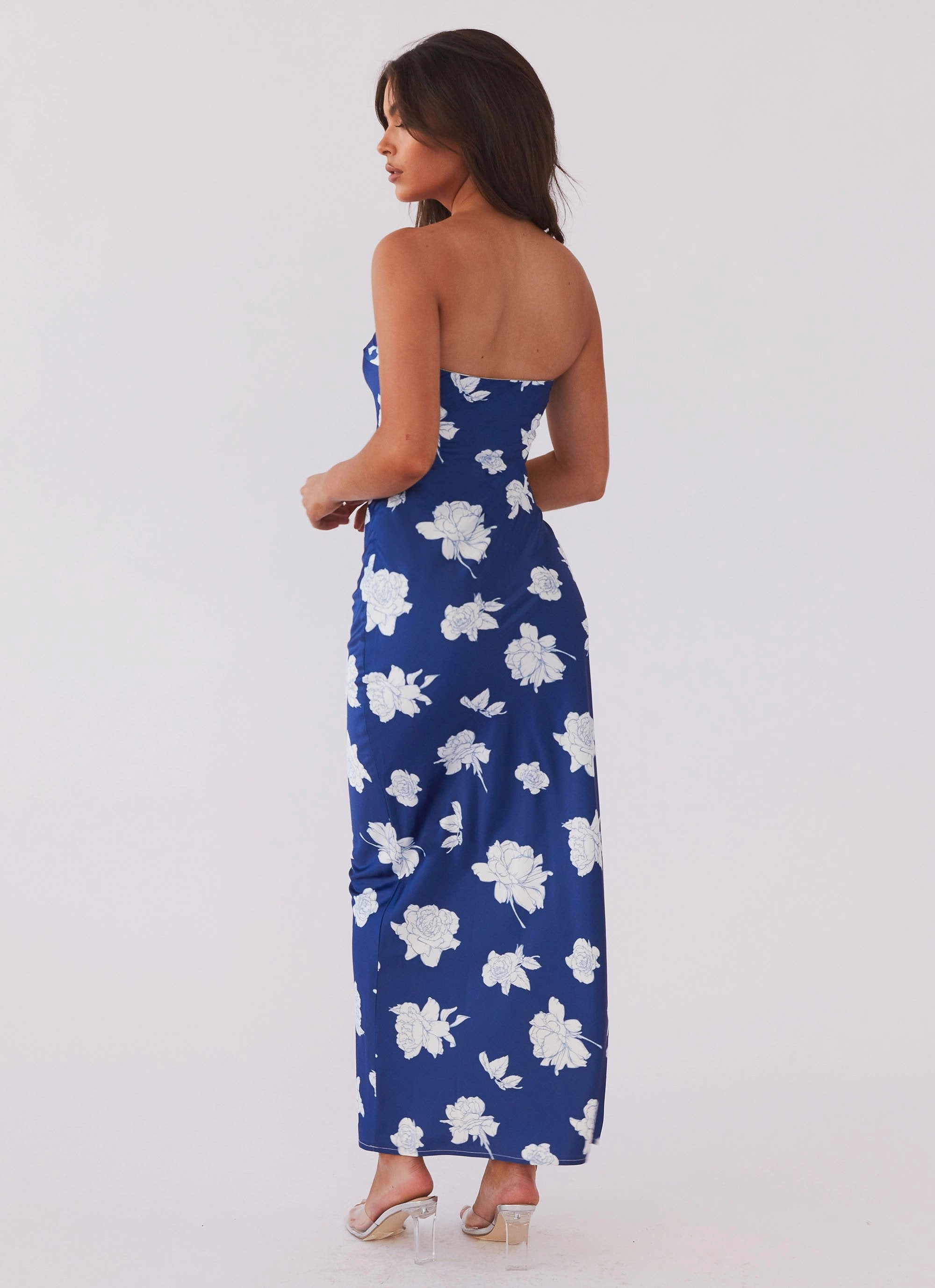 What I Want Maxi Dress - Navy Flora Classic sheath dress Quick-Dry