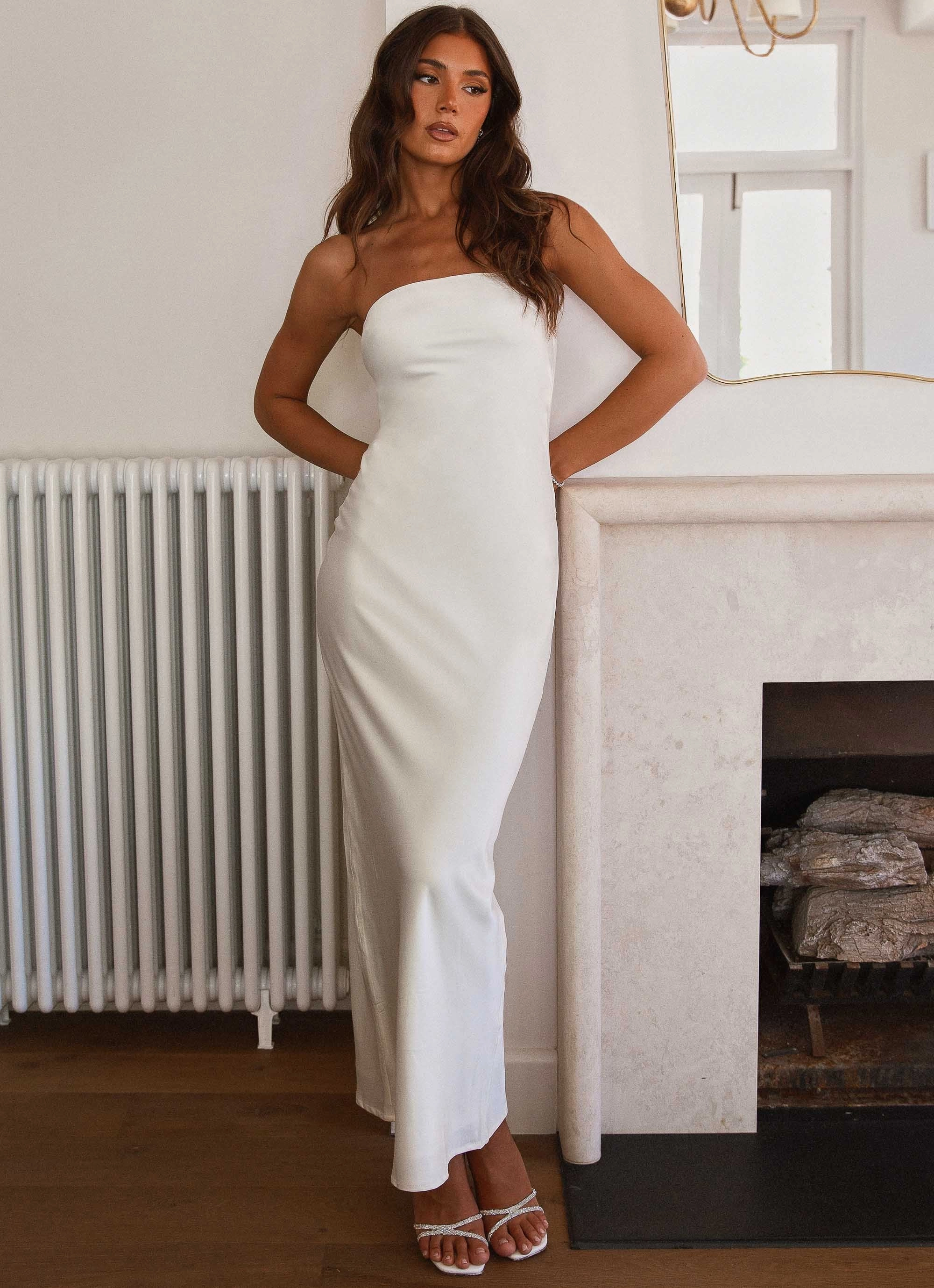 Comfort Mode Office Fit Love Me More Maxi Dress - Pearl