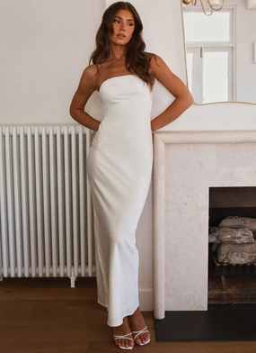 Comfort Mode Office Fit Love Me More Maxi Dress - Pearl