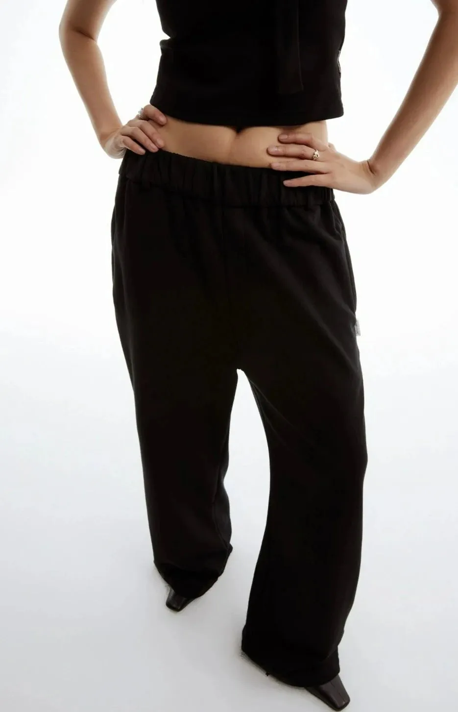 Wide-Leg Low-Waisted Lounge Sweatpant Joggers