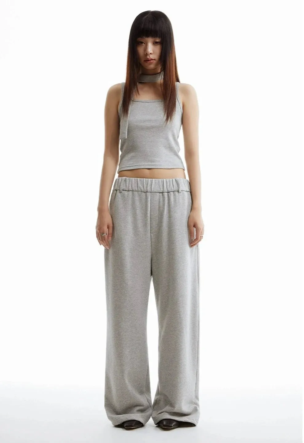 Wide-Leg Low-Waisted Lounge Sweatpant Joggers