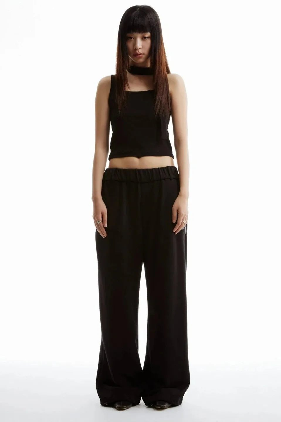 Wide-Leg Low-Waisted Lounge Sweatpant Joggers