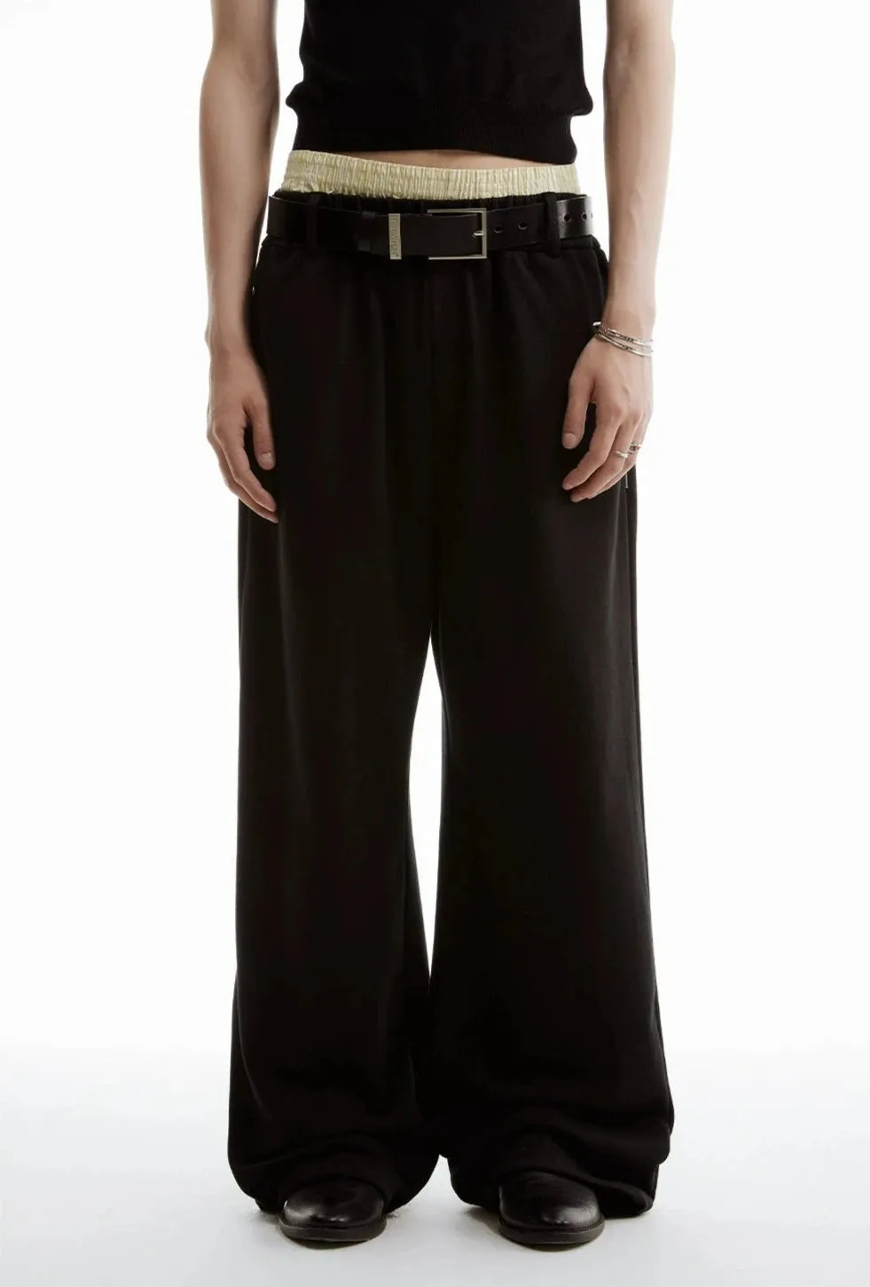 Wide-Leg Low-Waisted Lounge Sweatpant Joggers
