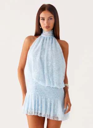 Willow Lace Mini Dress - Blue Inclusive Fit Seasonal Mood