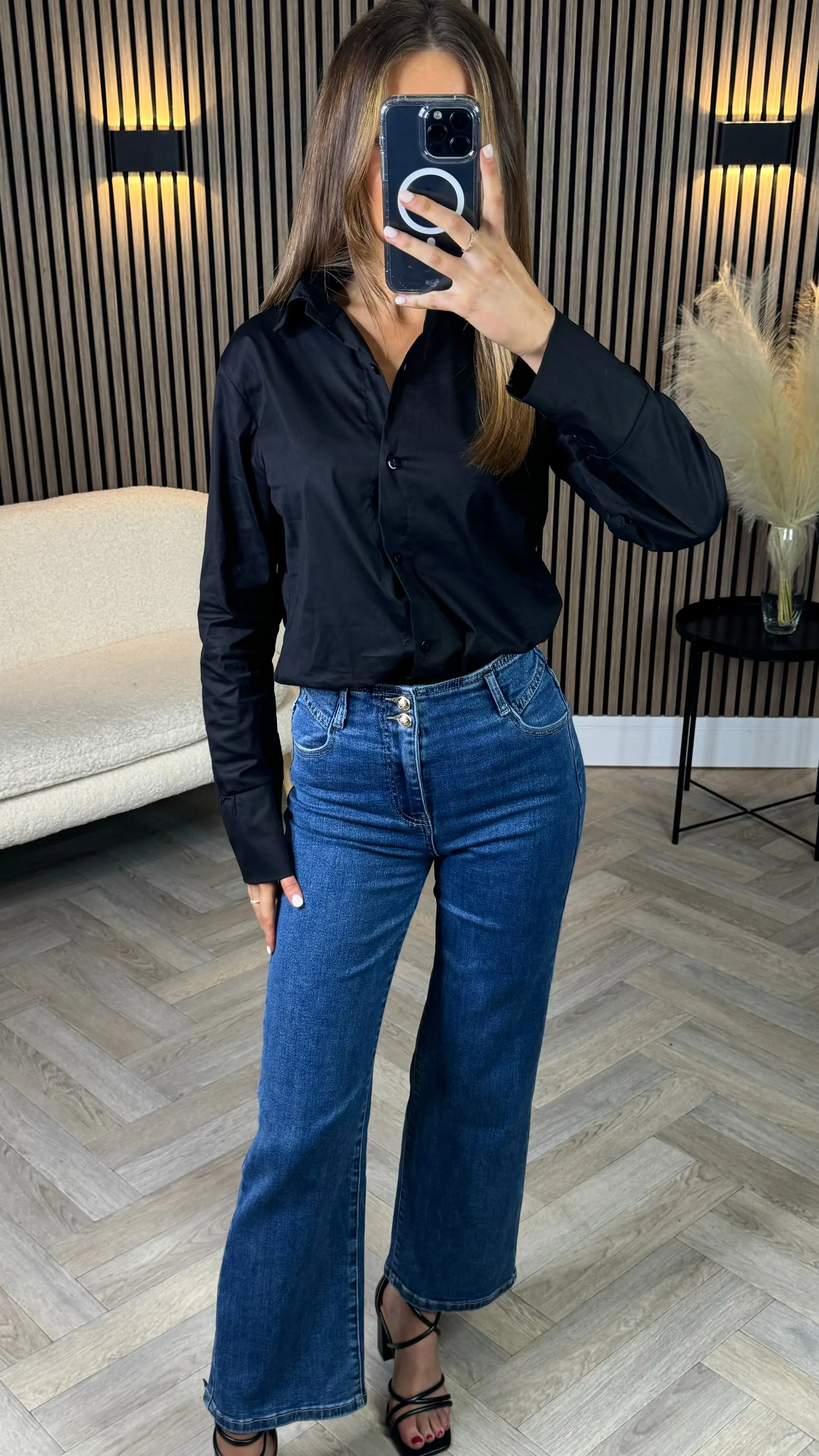 Wilma Dark Blue Straight Leg Jeans