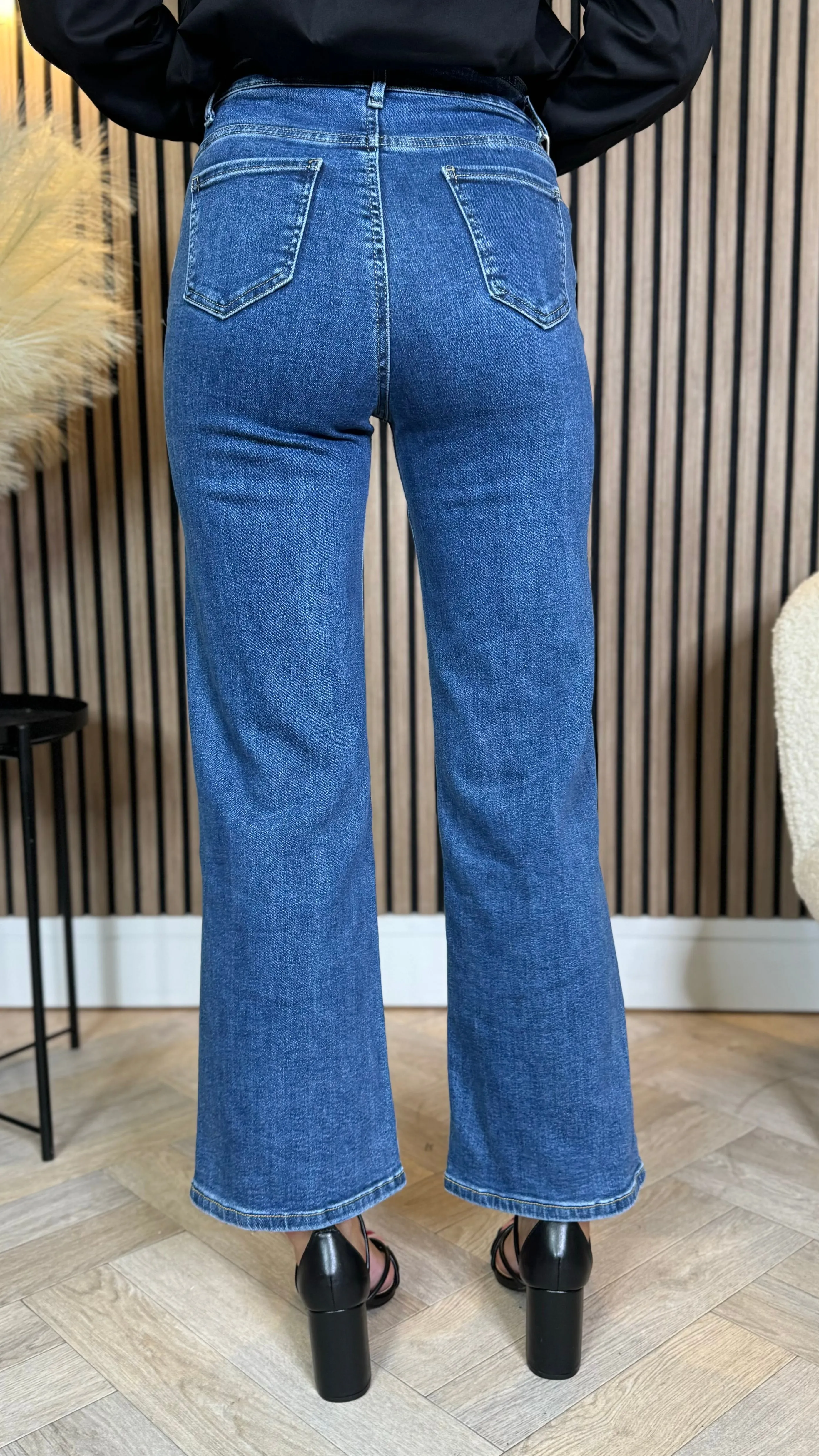 Wilma Dark Blue Straight Leg Jeans