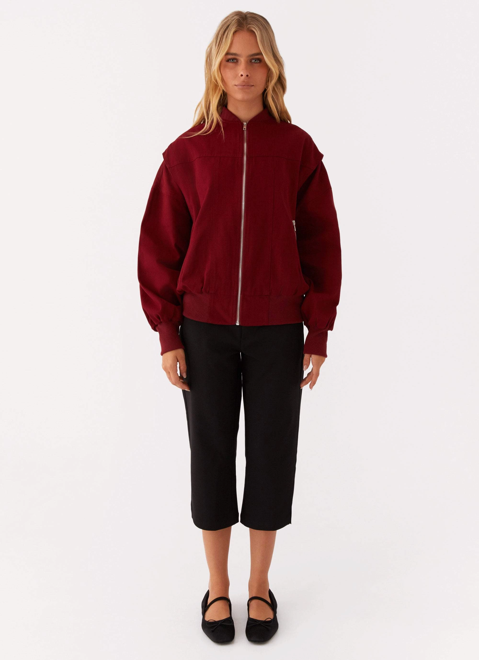 Alabama Bomber Jacket - Red WeatherproofZipper Odor Resistant Finish