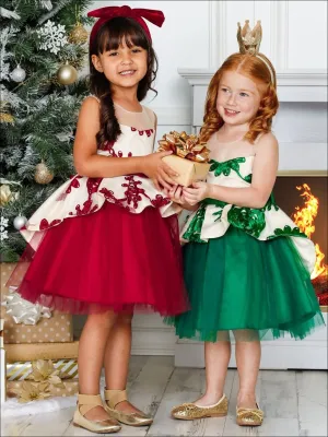 Winter-ful Peplum Holiday Dress