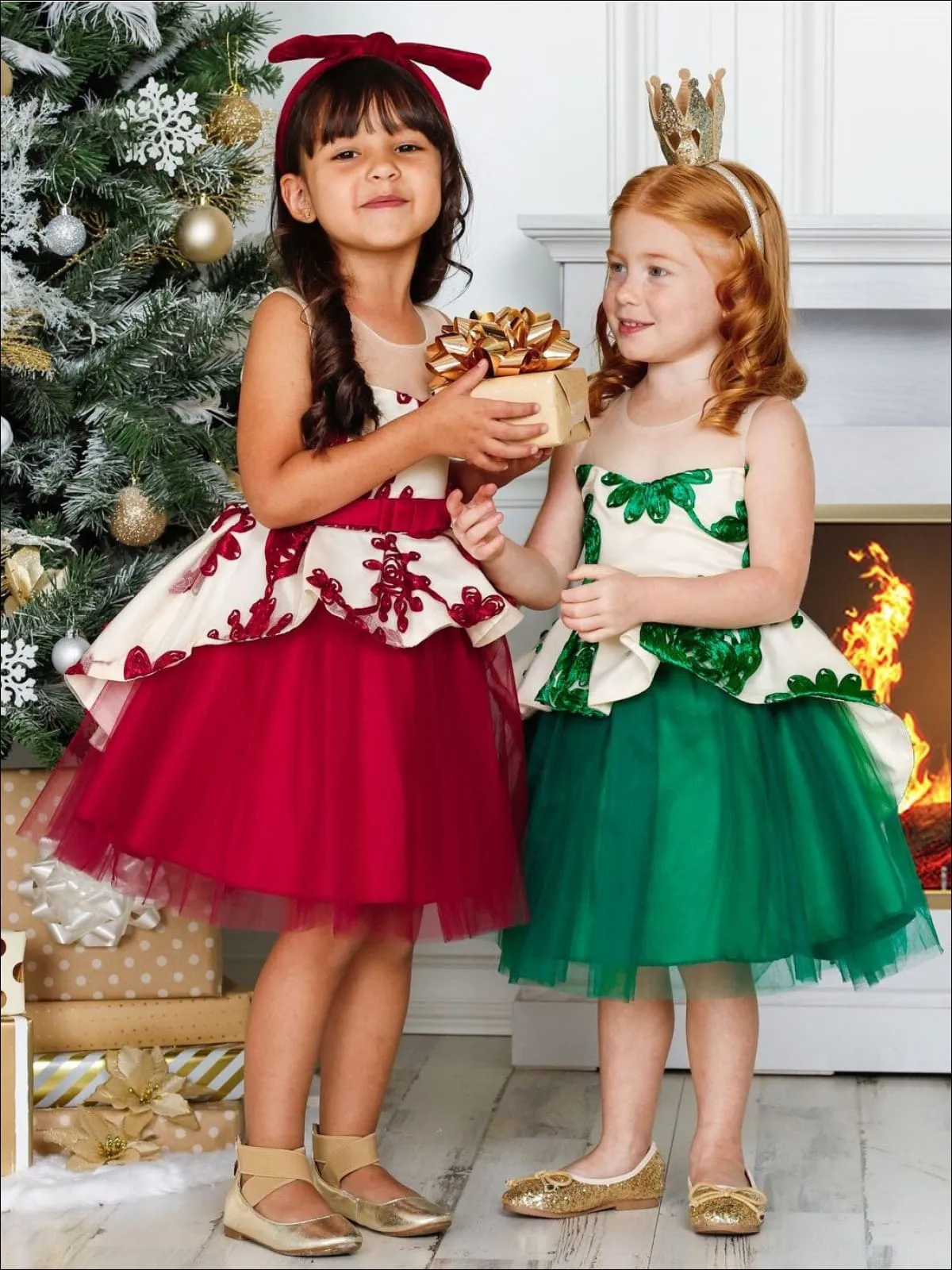 Winter-ful Peplum Holiday Dress