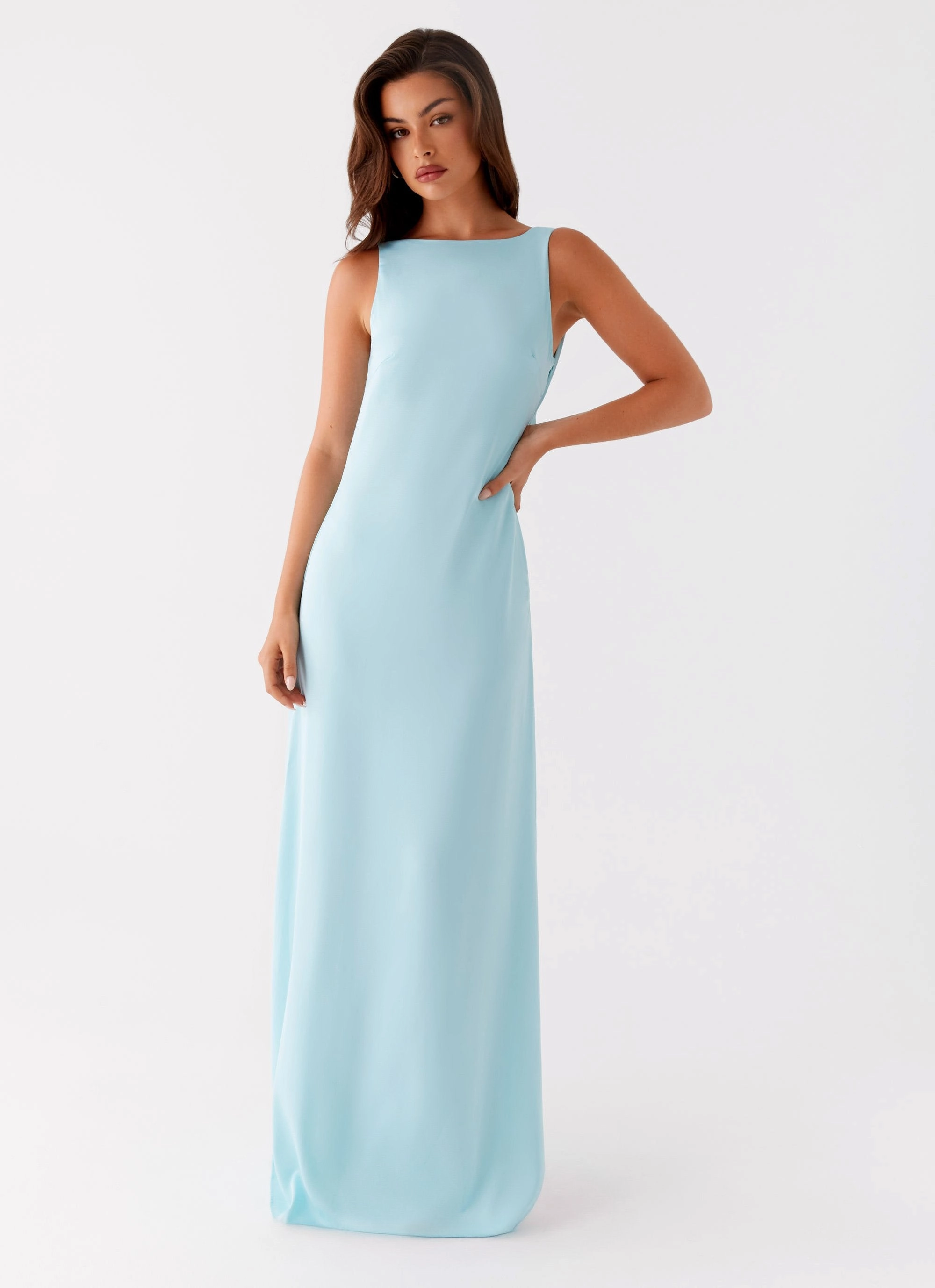 Ronnie Maxi Dress - Blue Snag-Resistant