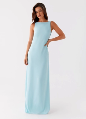 Ronnie Maxi Dress - Blue Snag-Resistant