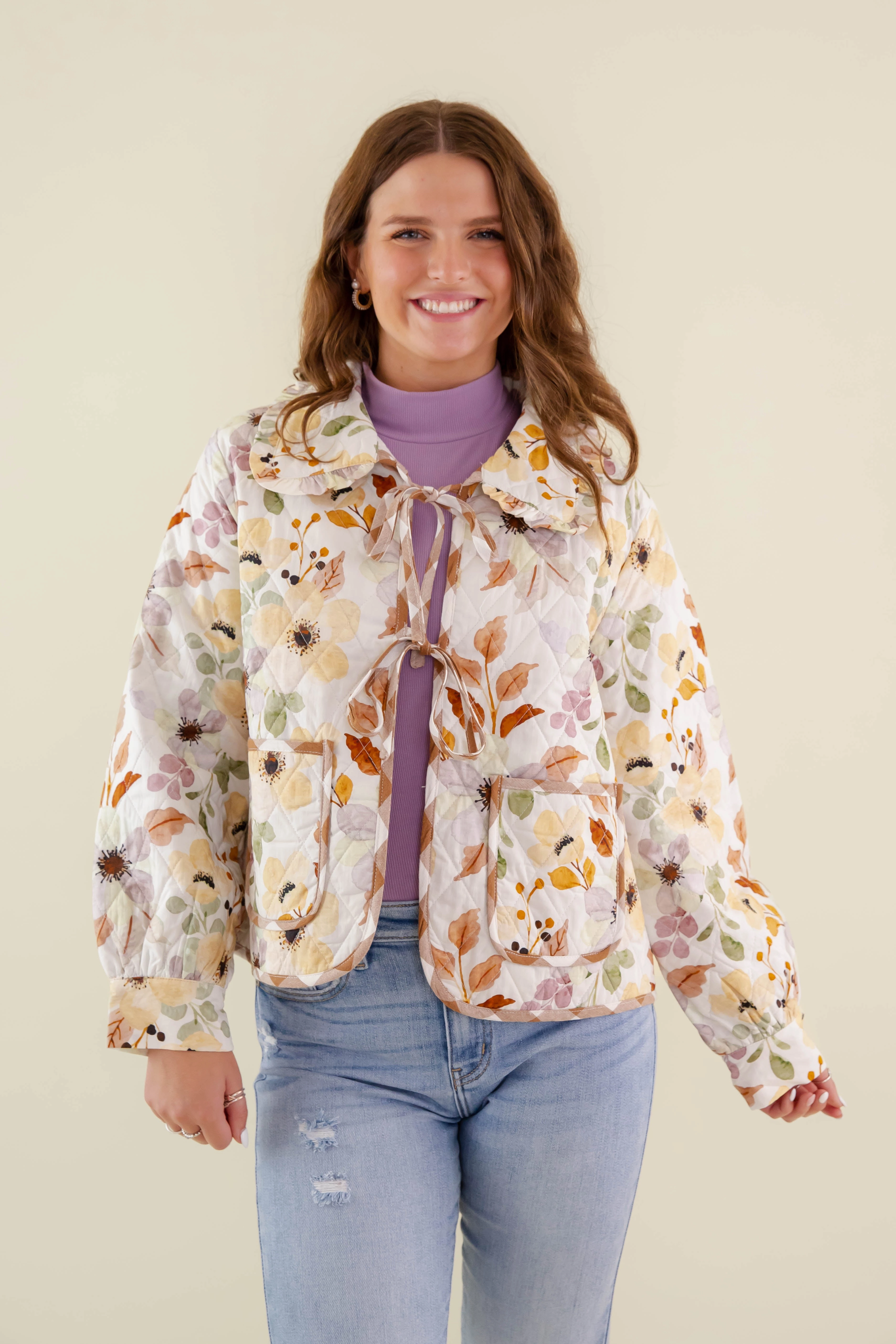 With Cream And Sugar Jacket EthicallySourcedMaterial Snag Resistant Fabric