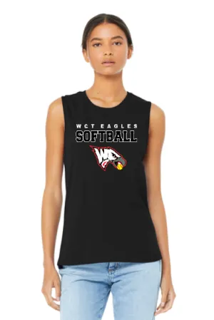 Wolcott Eagles BELLA CANVAS ® Women’s Jersey Muscle Tank