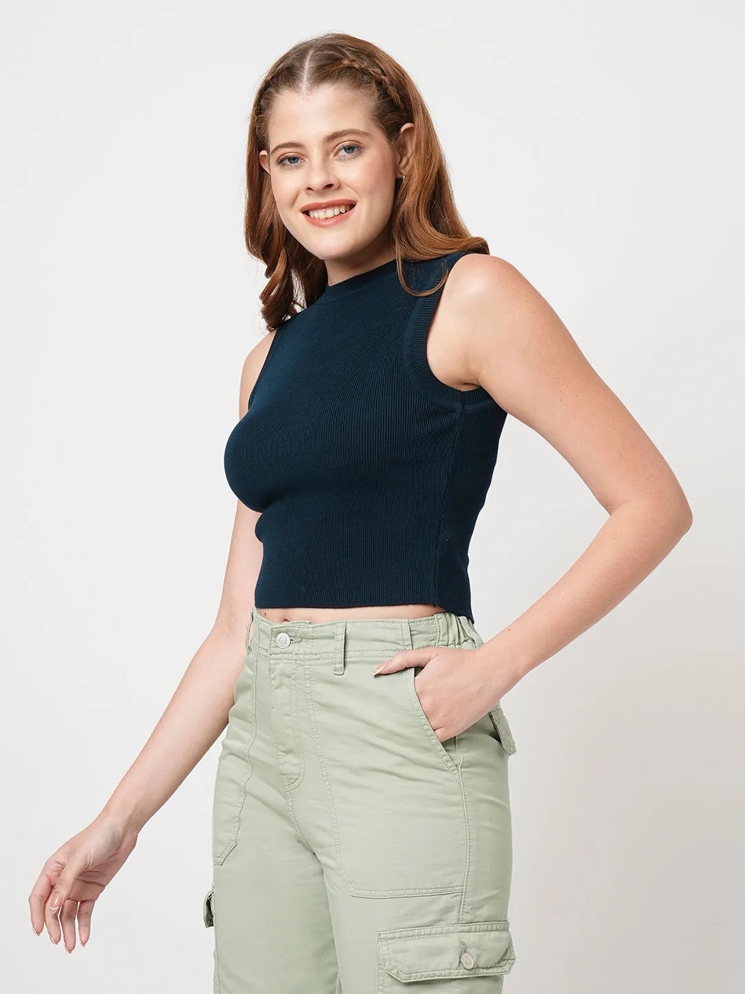 Women Airforce Flat Knit Tank Top