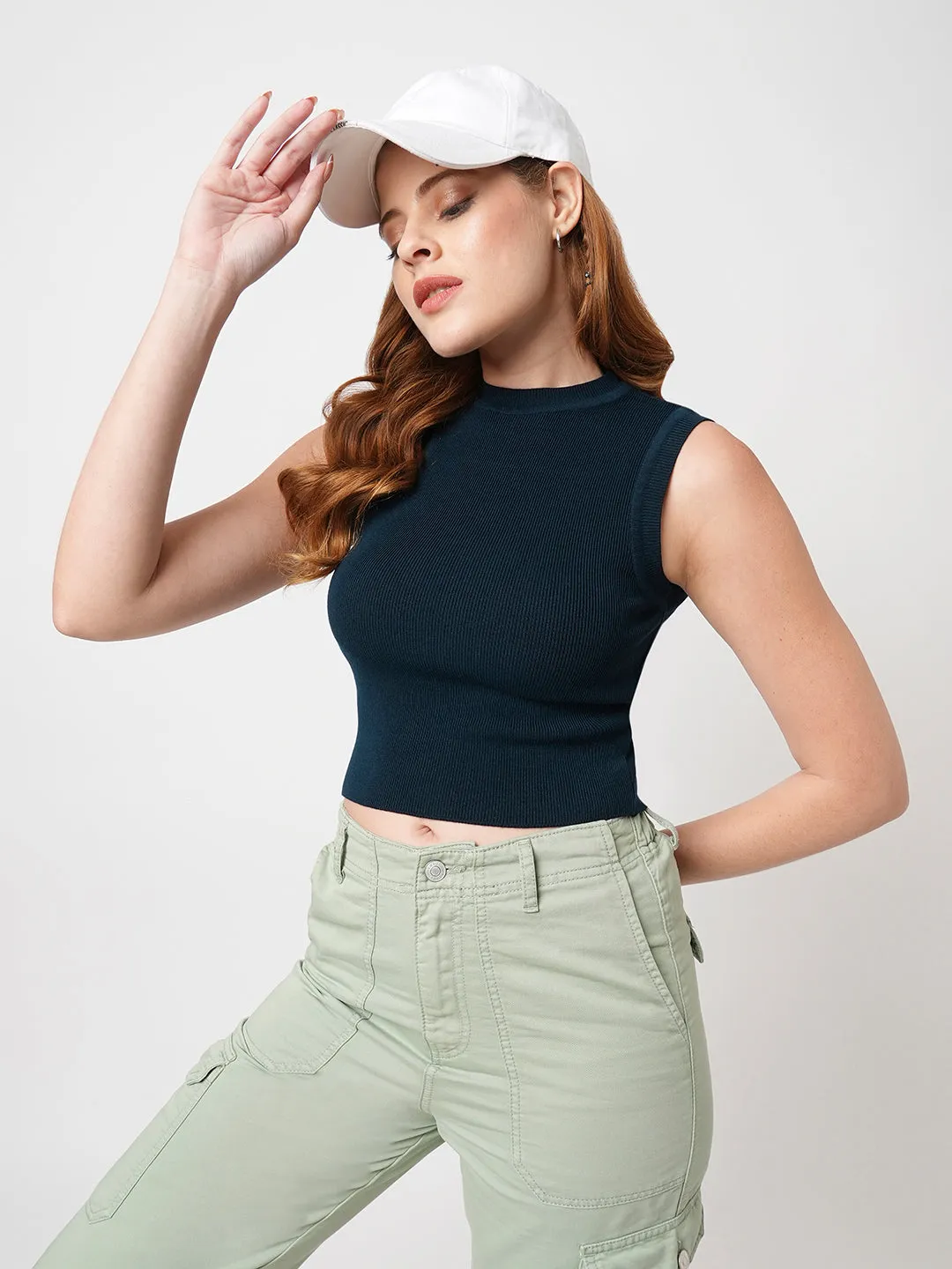 Women Airforce Flat Knit Tank Top