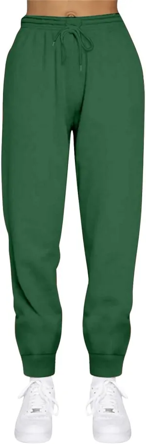 Women High Waisted Baggy Sweatpants 2024 Jogger Pants Y2k Trendy Lounge Trousers Pockets Baggy Cinch Bottom Jogger