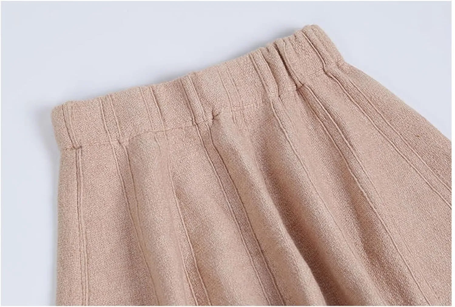 Women Knitted Skirts High Waist Black School Mini Pleated Skirts Knit Skirt