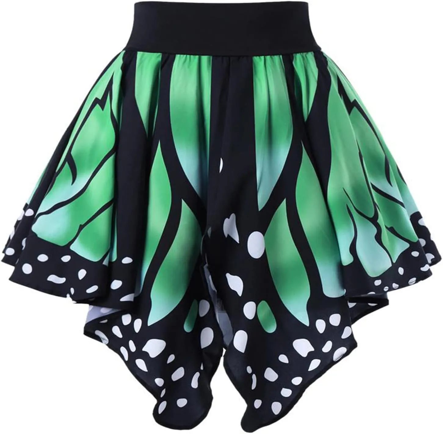 Women's Bodycon Mini Women Butterfly Print Fashion Girls Sexy High Waist Pleated Skirt