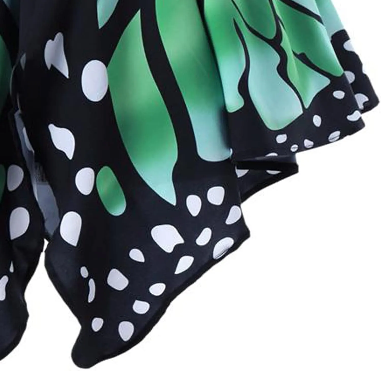Women's Bodycon Mini Women Butterfly Print Fashion Girls Sexy High Waist Pleated Skirt