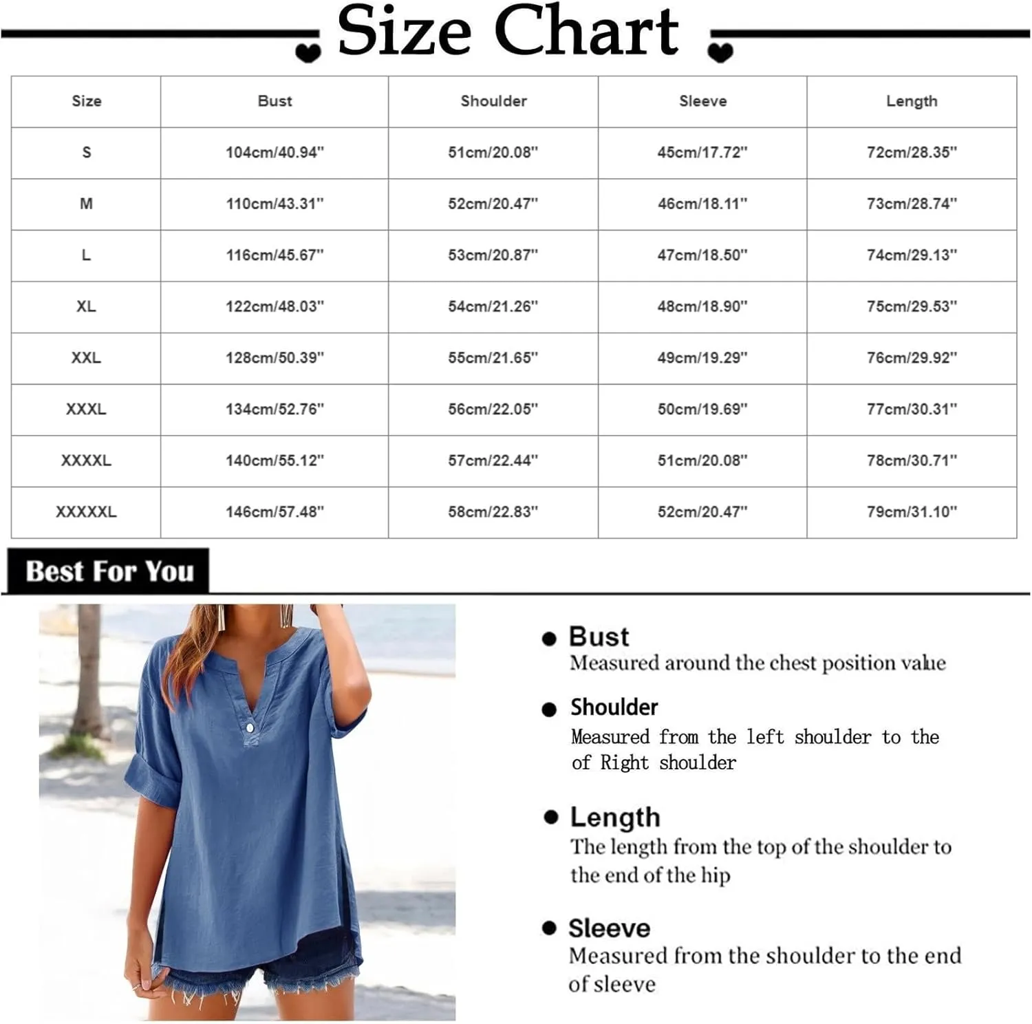 Women's Button Decor Shirt Cotton Linen Solid Short Sleeve 2025 Summer Trendy Oversize Casual Office Blouse V Neck Top