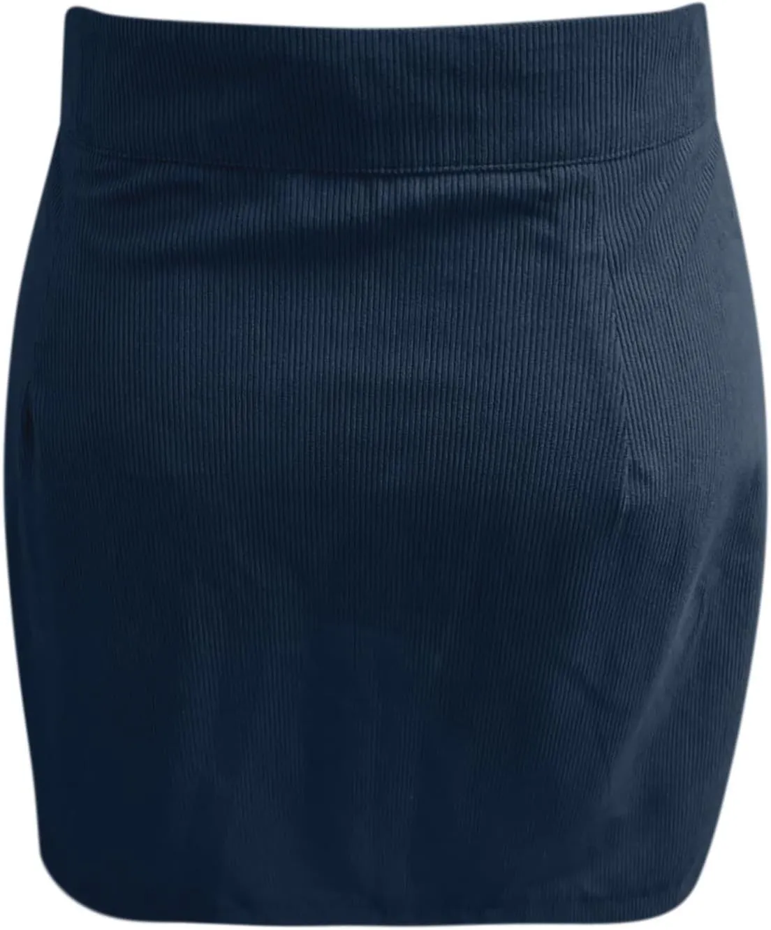 Women's Corduroy Mini Skirt with Pockets Casual High Waisted Button Slim Fit Skirts A-line Bodycon Short Pencil Skirts