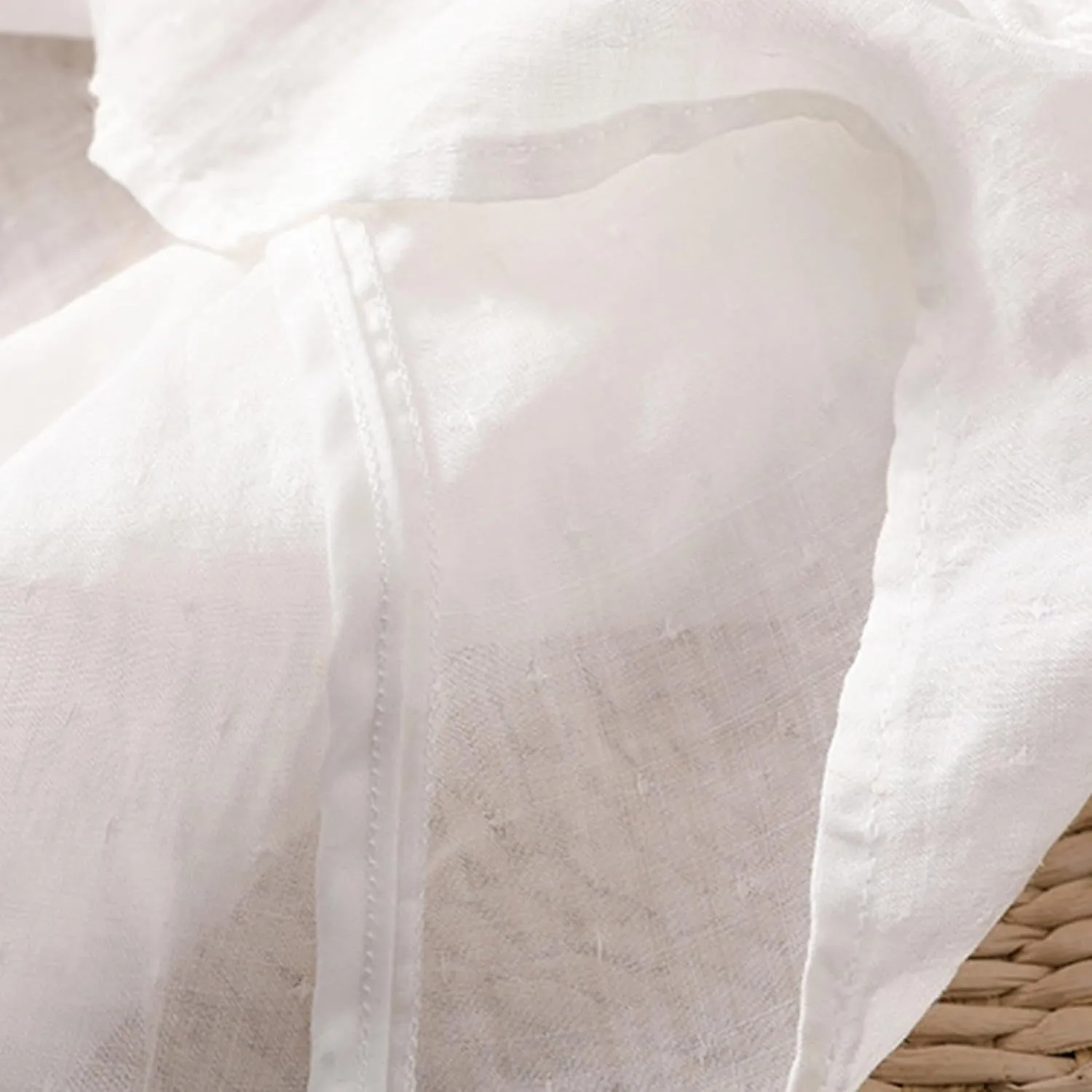 Women's Cotton Linen Embroidered Shirt Tops Boho 3/4 Sleeeve Tunic Top Dressy Elegant Blouse Scoop Neck Flowy Tees