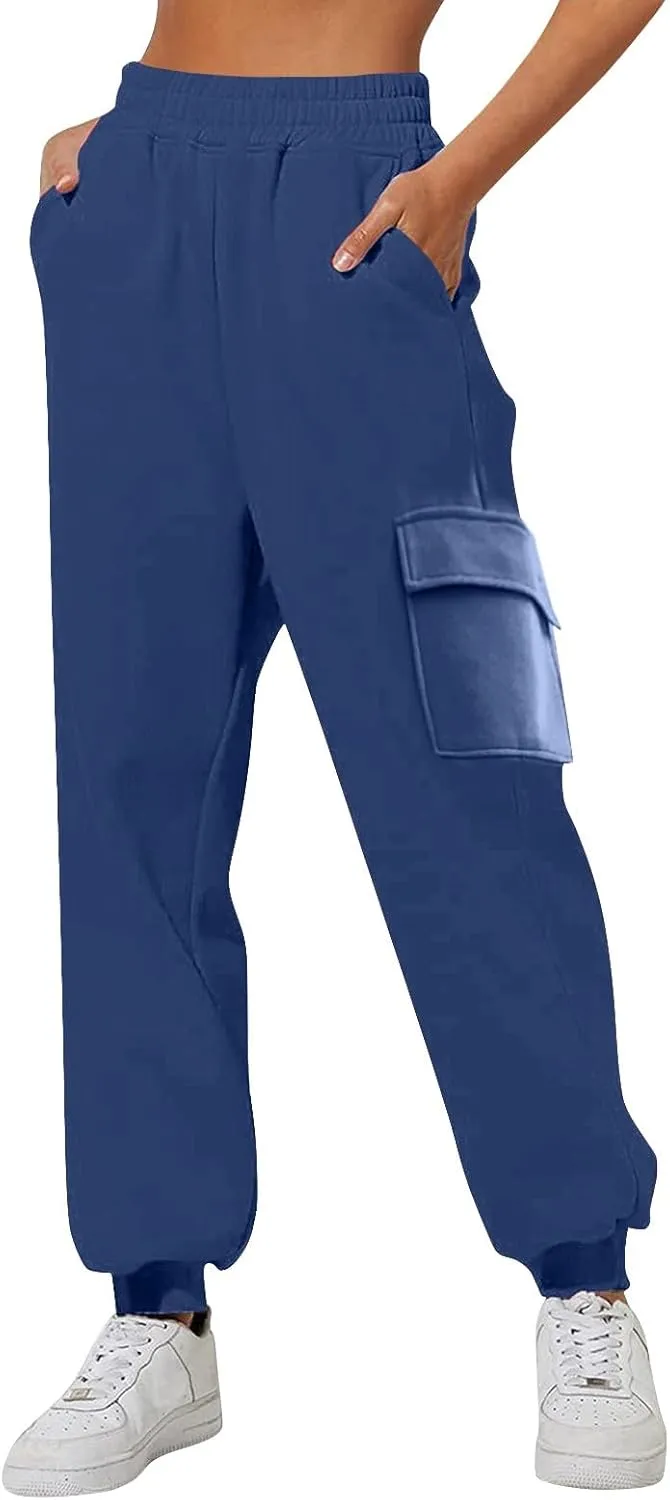 Women's Fleece Lined Pants Water-Resistant Sweatpants Winter Thermal Ski Hiking Running Joggers Warm Pants for Women