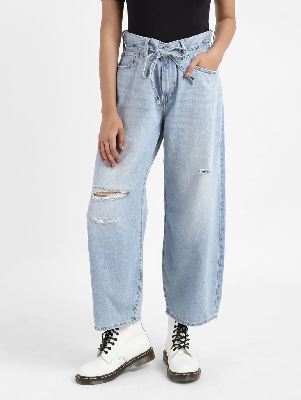 Women's High Rise Xl Balloon Loose Fit Jeans