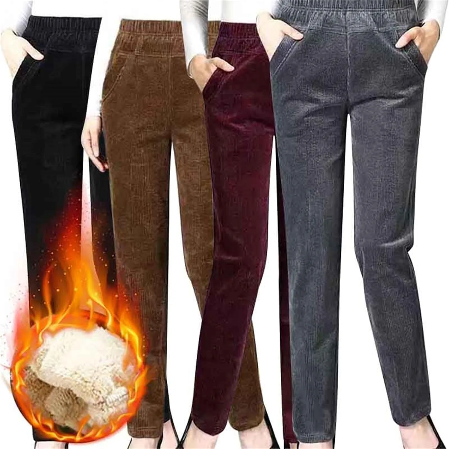 Womens Jogger Sweatpants Baggy High Waisted Athletic Jogger Solid Leisure Wide Leg Sport Pants Trendy Lounge Trouser