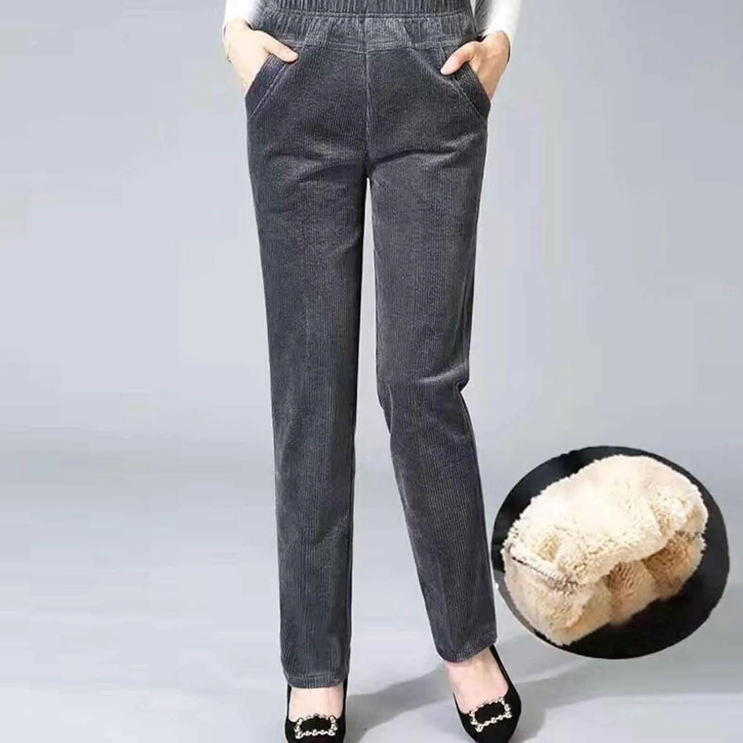Womens Jogger Sweatpants Baggy High Waisted Athletic Jogger Solid Leisure Wide Leg Sport Pants Trendy Lounge Trouser