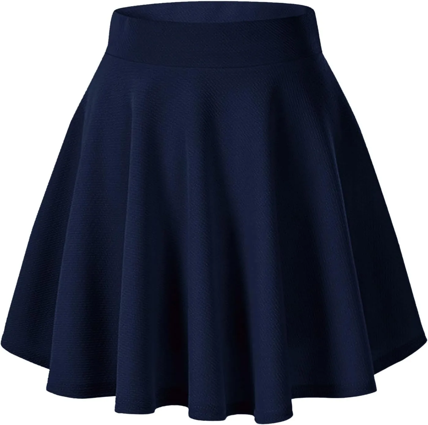Women's Pleated Mini Skater Skirt Stretch Basic School Cheerleader Tennis Skirt Comfy Casual Uniform 2025 Summer