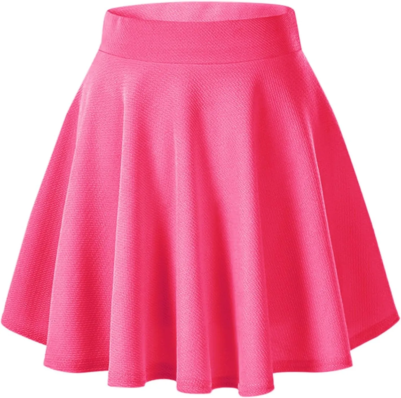 Women's Pleated Mini Skater Skirt Stretch Basic School Cheerleader Tennis Skirt Comfy Casual Uniform 2025 Summer