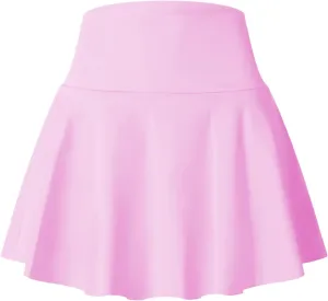 Women's Pleated Tennis Skorts Elastic High Waisted Casual Skirt Active Stretchy Mini Skirts Inner Shorts with Pockets
