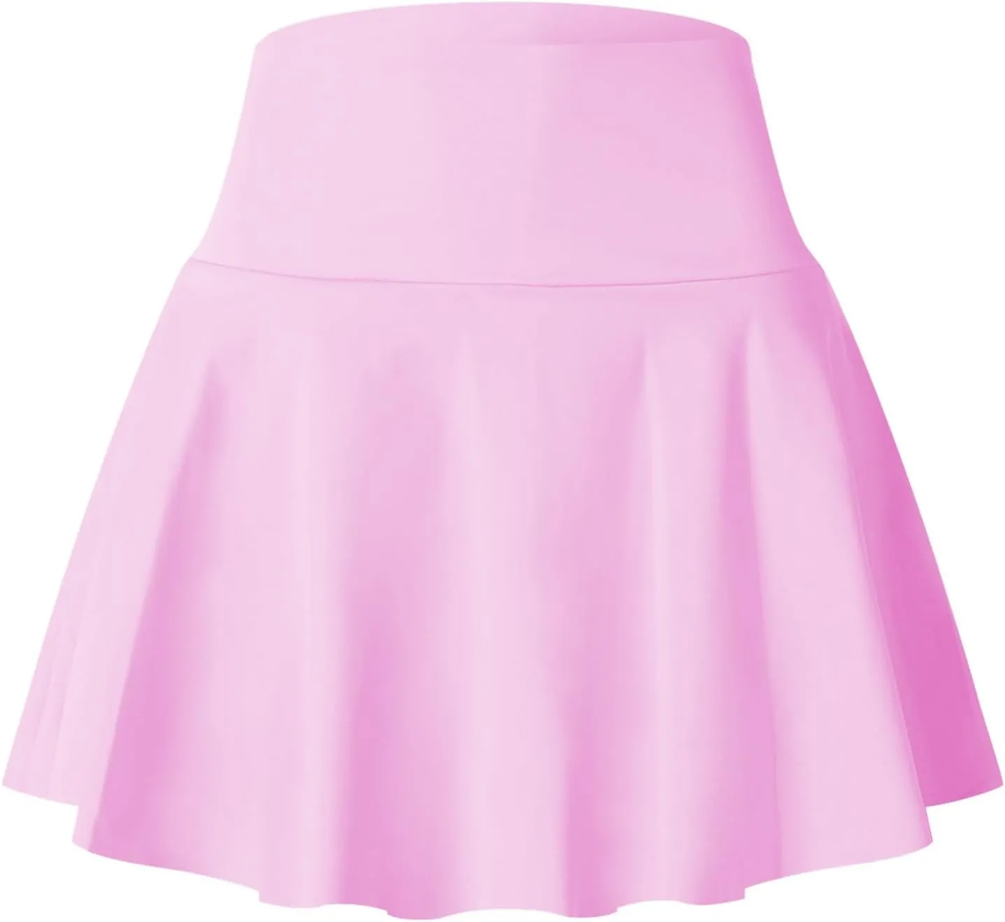 Women's Pleated Tennis Skorts Elastic High Waisted Casual Skirt Active Stretchy Mini Skirts Inner Shorts with Pockets
