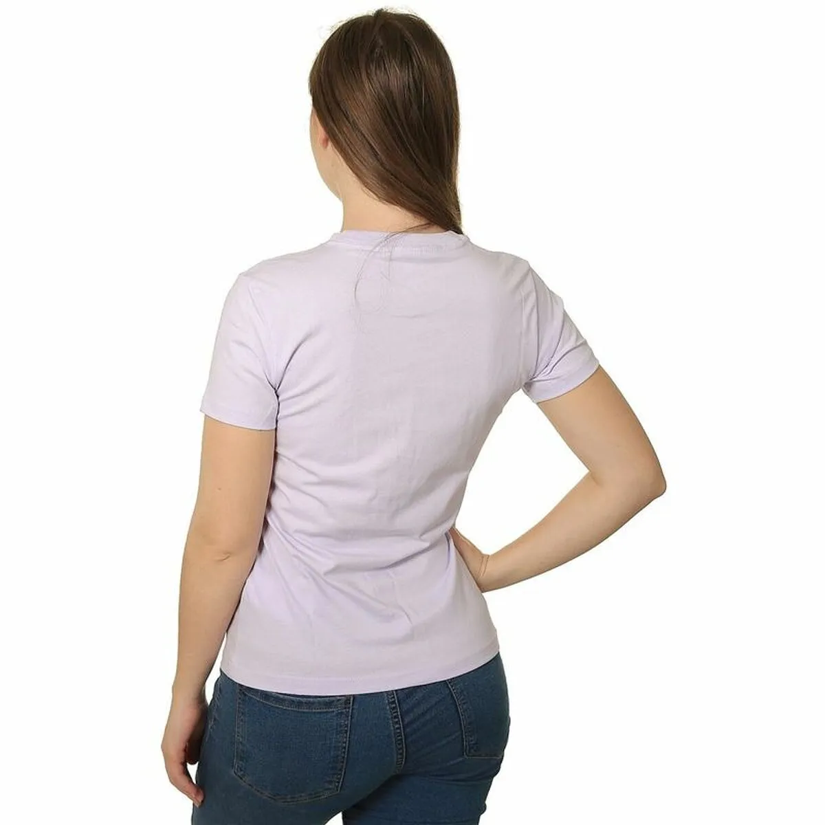 Women’S Short Sleeve T-Shirt Converse Seasonal Star Chevron Lavendar