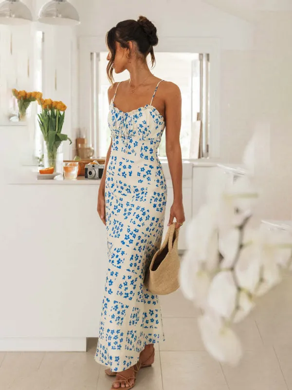 Women’s Slim Fit Sleeveless Summer Maxi Dress in 2 Colors S-XL