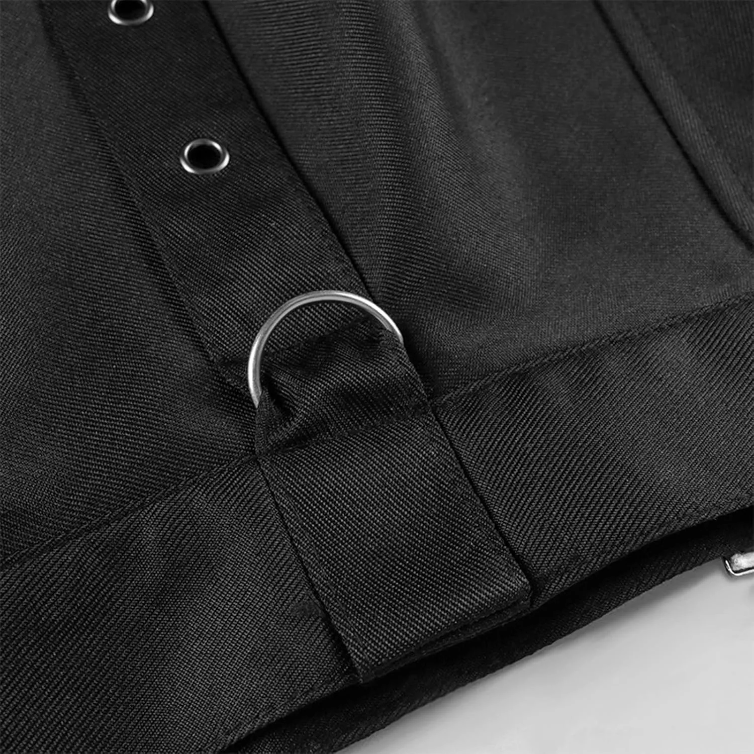 Women's Summer Cute High Waist Skirt Womens Goth Skirts High Waist Punk Gothic Mini Pleated Skirts Self Belted